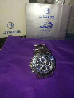 Cronografo BREIL quadrante blu. perfetto anni 90