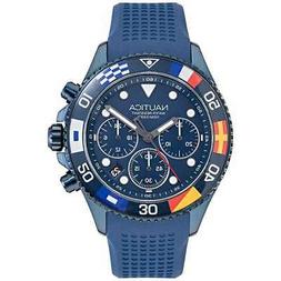 Nautica cronografo uomo blu con bandierine sulla ghiera NAPW