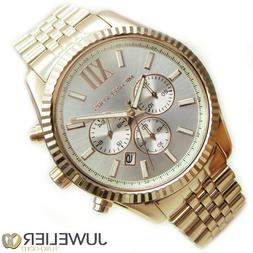 Michael Kors Cronografo XL Unisex Watch MK8313 Color Oro Ros