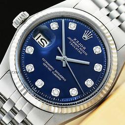 Da Uomo Rolex Datejust 18kt Oro Bianco e Acciaio Quadrante B