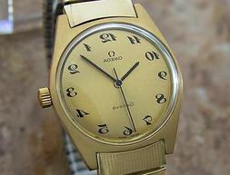 Da Uomo OMEGA Geneve 35mm Placcata Oro Caricamento Manuale O