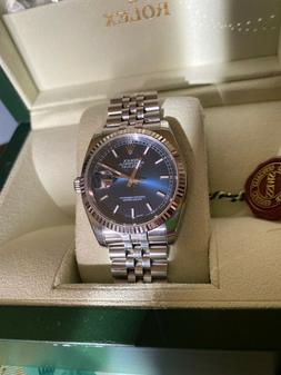 Rolex datejust 36 mm ghiera oro bianco ref.116234