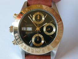 VISCONT "DAYTONA"-CRONO AUTOMATICO-VALJOUX 7750-ACCIAIO E PL