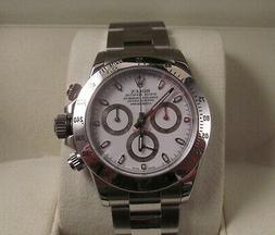 ROLEX DAYTONA ref. 116520 IN ACCIAIO QUADRANTE BIANCO SERIAL