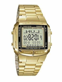 O Polso Uomo Acciaio Oro Digitale Dorato Garanzia New