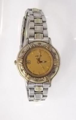 O Analogico Bicolore Acciaio Orologio Data Analogico