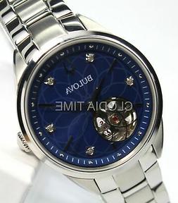 Bulova Donna Lady Sutton Automatico Madreperla Blu Acciaio S