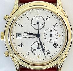 ELEGANTE OROLOGIO, CRONOGRAFO, CAPITAL, CINTURINO ORIGINALE 