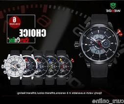 O Uomo Weide Wh3401 Sport Classico Led Crono Originale Garan