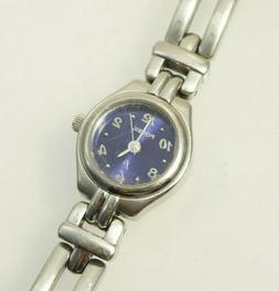 O Da Donna Quadrante Blu Argento Acciaio Inox Fascia
