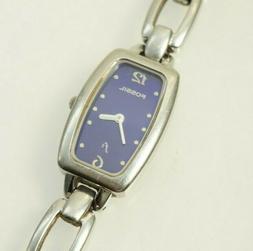 O Da Donna Quadrante Blu Argento Acciaio Inox Fascia
