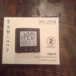 Explore Scientific Sveglia radiocontrollata mini nera