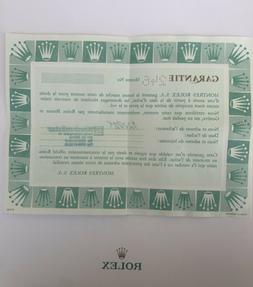 Rolex Garanzia Certificate Paper Blank Daytona Gmt Seadwelle