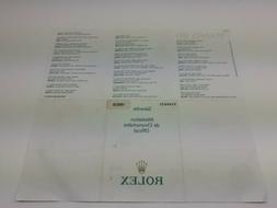 Garanzia originale Rolex 169628 Yacht Master Anno 2013