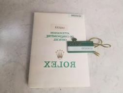 Garanzia originale Rolex per Datejust