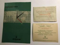 ROLEX GMT 6542 FULL SET ANNI 50 Corredo Vintage Rare Guarant