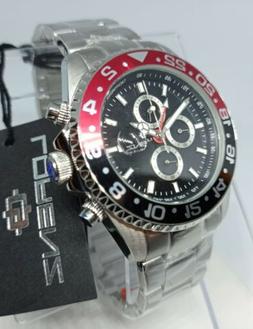 LORENZ GMT,OROLOGIO UOMO,CRONOGRAFO,DOPPIO TEMPO,DIVER 100 m