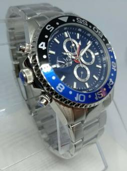 LORENZ GMT,OROLOGIO UOMO,CRONOGRAFO,DOPPIO TEMPO,DIVER 100 m