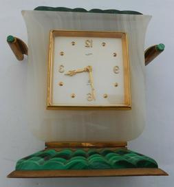 O Da Tavolo In Quarzo E Malachite, Carica 8 Giorni, Anni '50