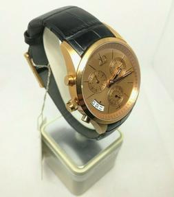 O In Acciaio Calvin Klein Con Cinturino In Pelle - Nuovo -