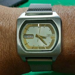 Iper Rare Vintage Seiko 5 6309-558L Cased in Hong Kong 1970S