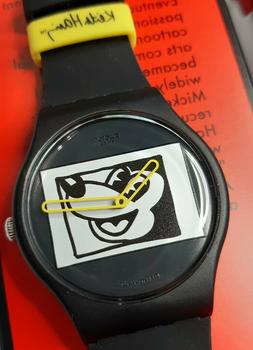 🔴 Swatch Keith Haring Disney  MICKEY BLANC SUR NOIR -  Ne