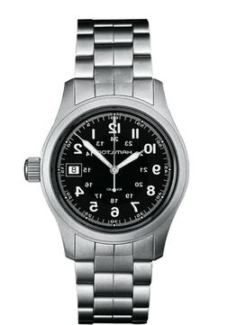 Hamilton Khaki Field 38 mm Cassa Argeno in Acciaio, Cinturin