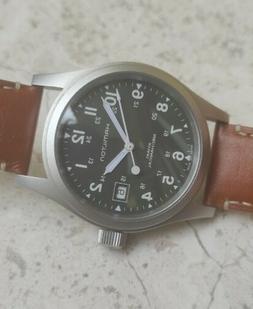 HAMILTON KHAKI VINTAGE MECHANICAL H694190 38mm GREENNO AUTOM