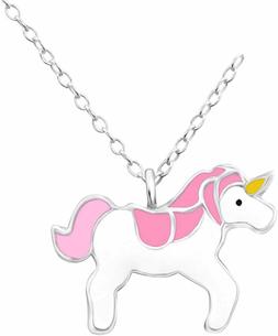 Laimons Kids Collana con ciondolo per bambini Unicorno color