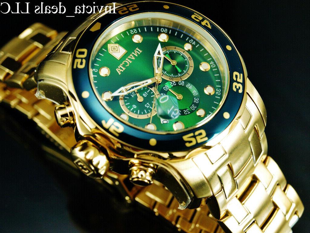 0075 diver chronograph gold plated