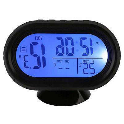 12v termometro digitale per auto voltmetro orologio