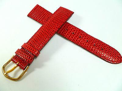 18 mm rosso cinturino orologio goffratura a