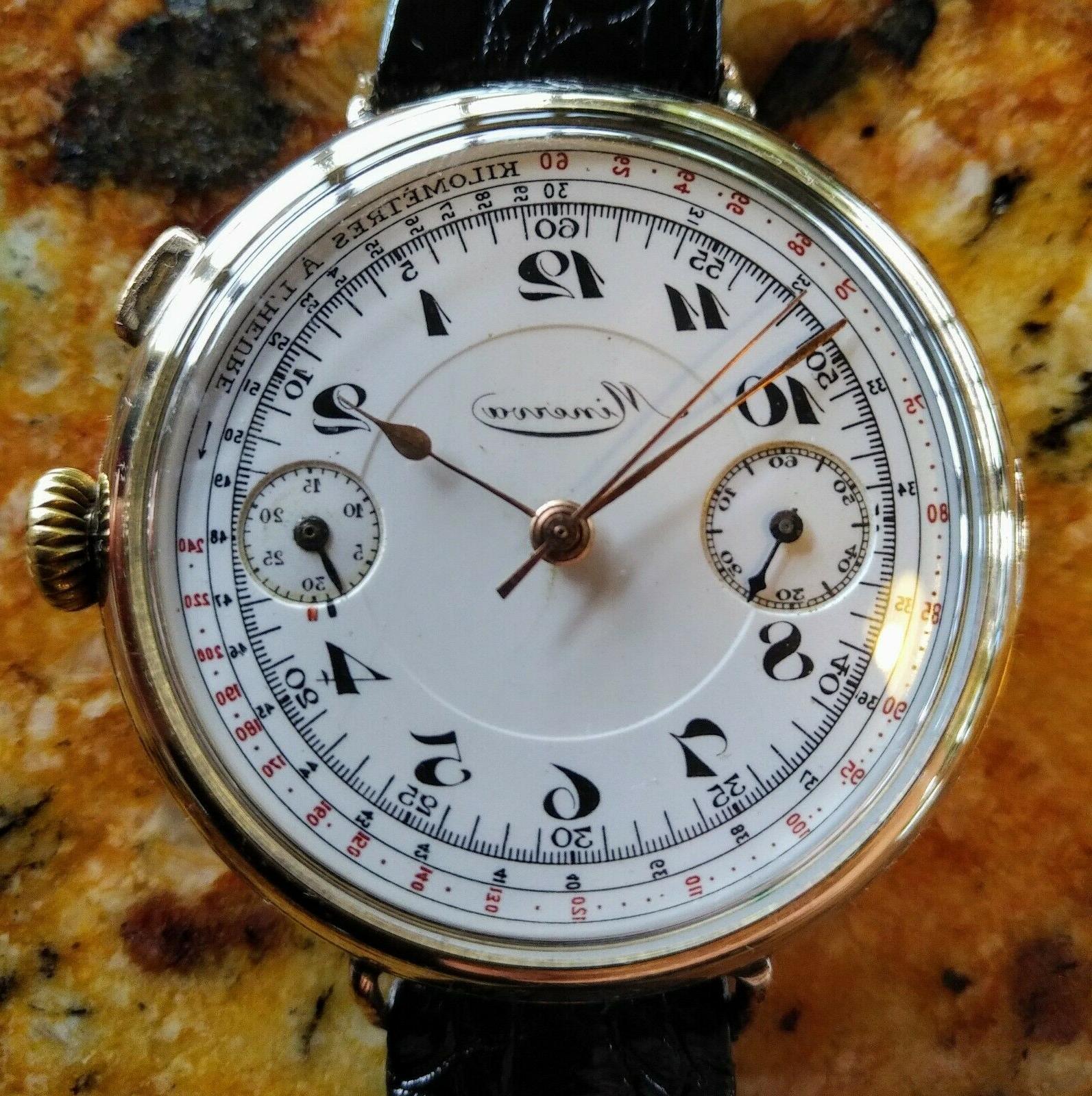 19 9ch cronografo monopulsante anno 1925 45mm