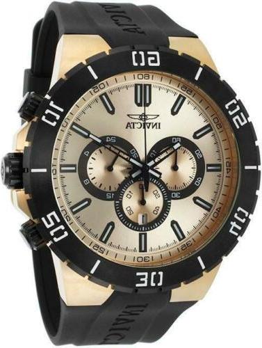 19197 54mm pro diver chronographe date polyurethane