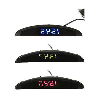 1x termometro digitale per orologio voltmetro 12v