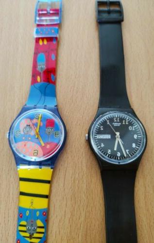 2 orologi originali nero black colorato disegni