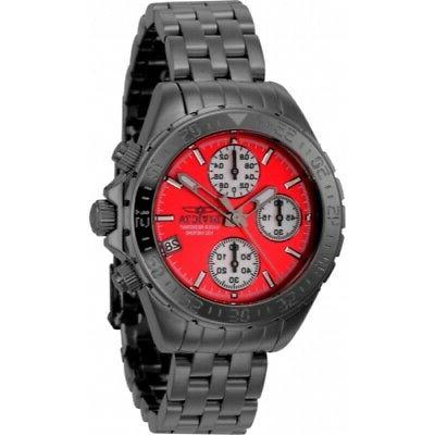 21662 aviator maverick cronografo rosso data acciaio