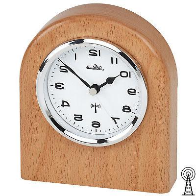 3130 orologio da tavolo radio legno faggio
