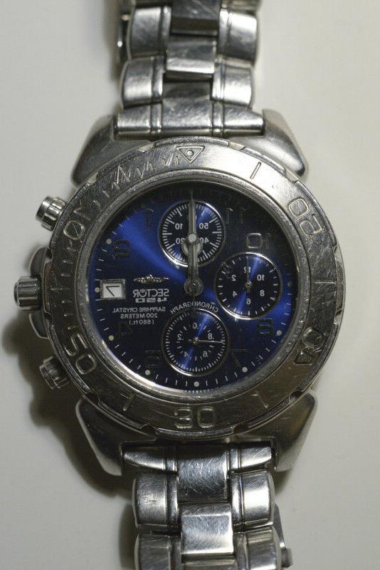 450 blue sapphire chronograph watch man not