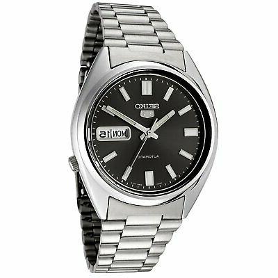 5 nero da uomo quadrante automatico orologio