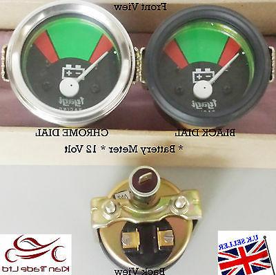 52mm vintage auto universale 12v batteria volt