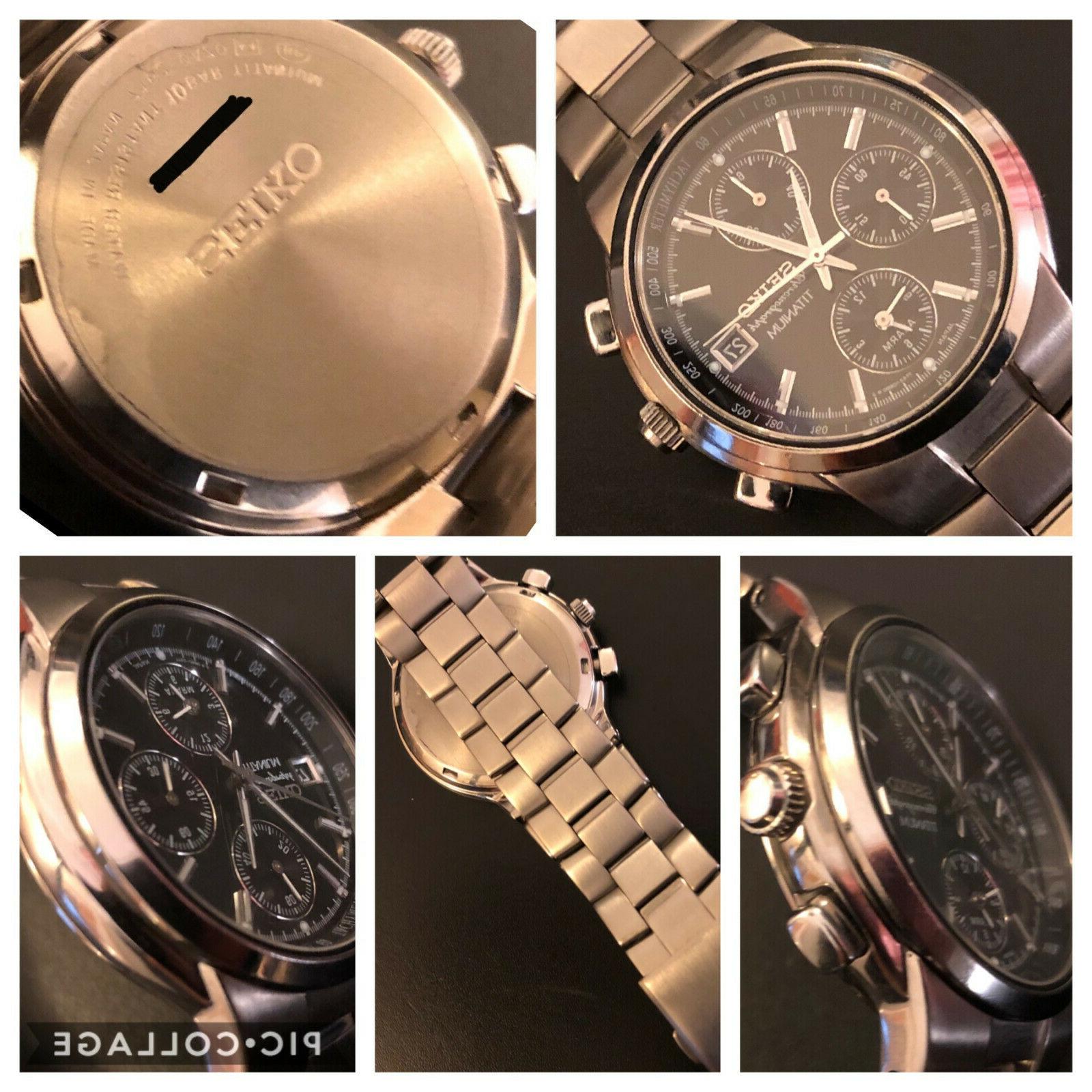 7t62 0a70 chronograph alarm titanio vintage