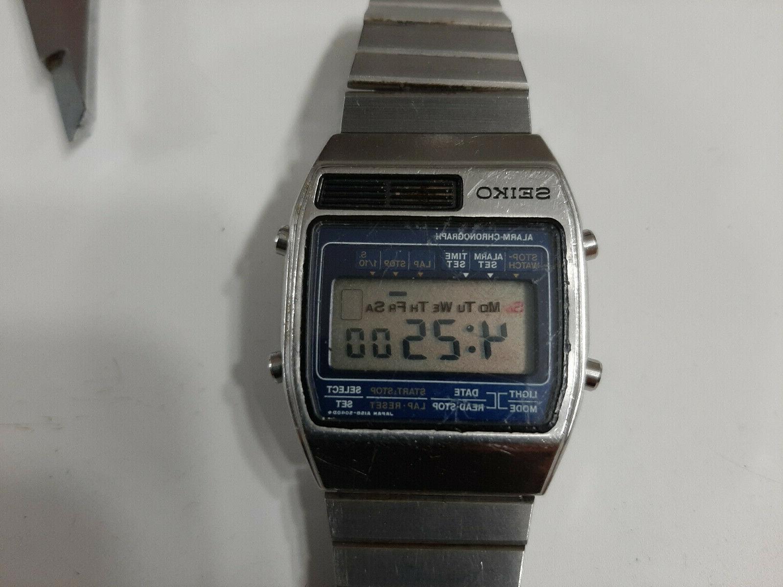 a158 5060 lcd vintage orologio uomo multifunzione