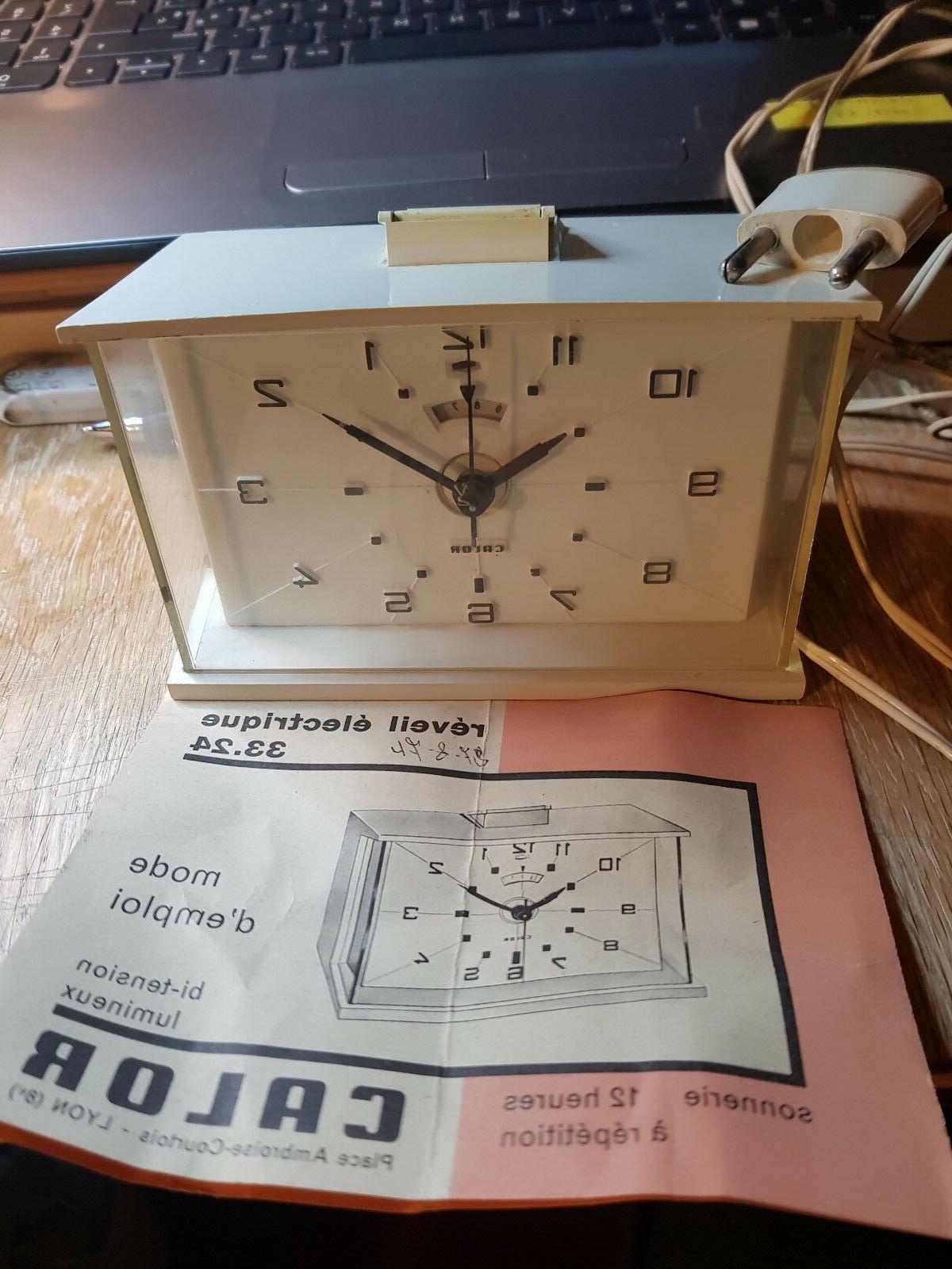 aanno 1972 sveglia orologio con istruzioni vintage