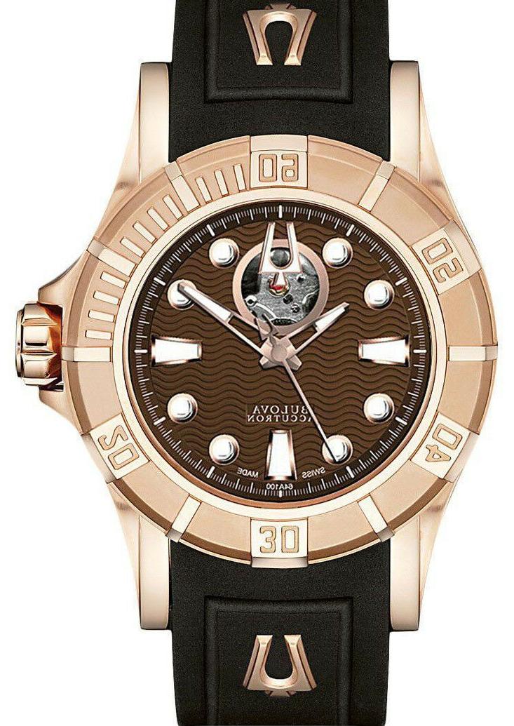 accutron kirkwood diver automatico quadrante marrone cassa