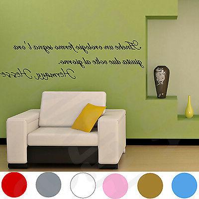 adesivo murale hermann hesse frase aforisma wall