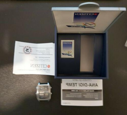 ana digi temp orologio da polso senza