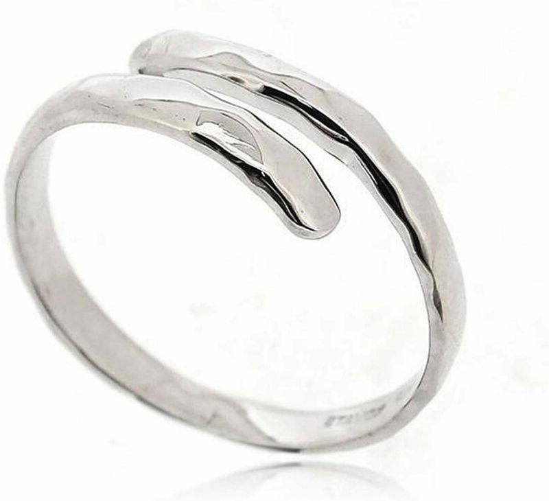 anello martellato da pollice argento donna 925