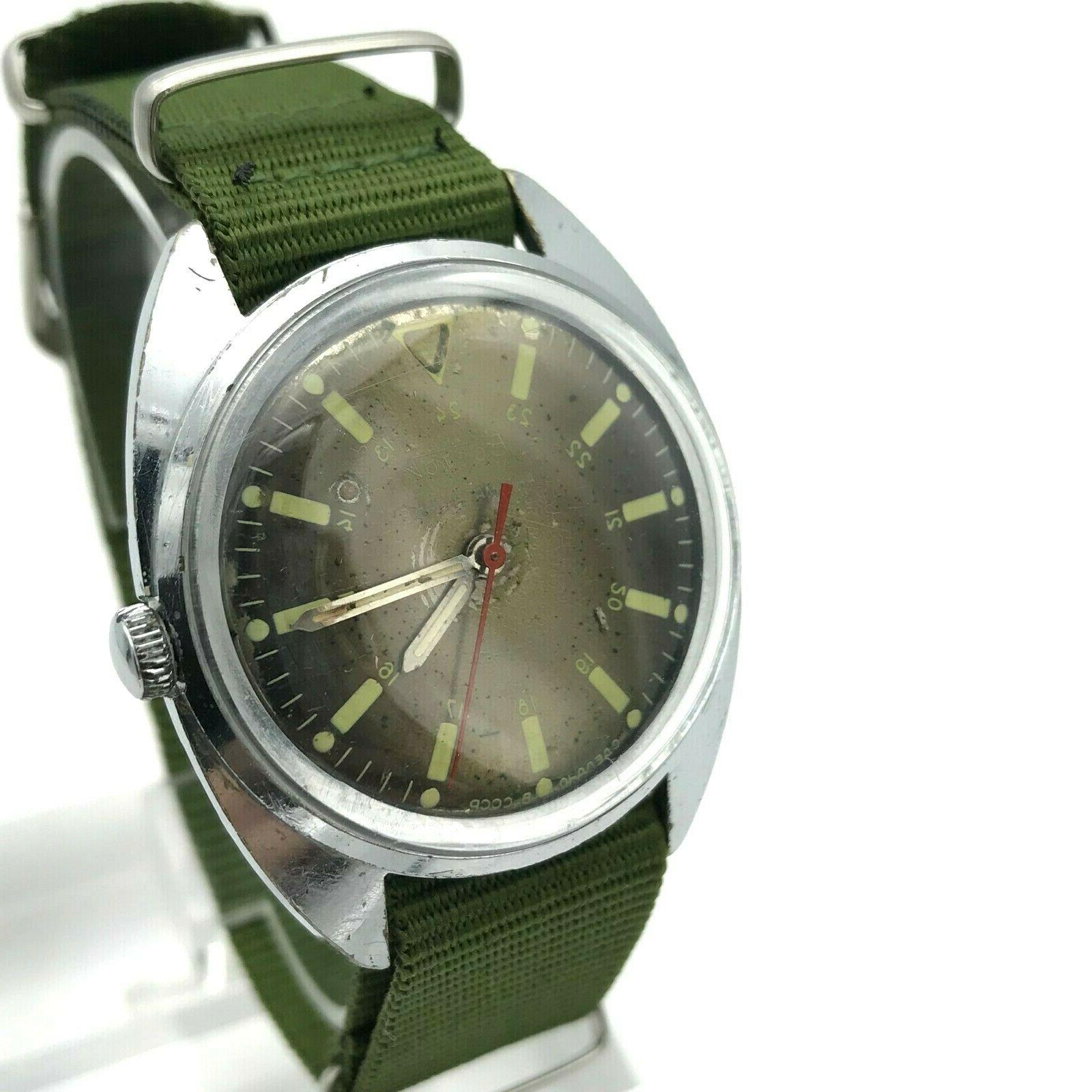 antimagnetico 24 ore soviet uomo casual orologio