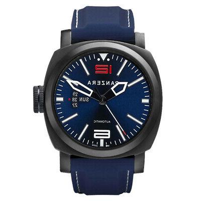 aquamarine automatico acciaio nero blu silicone zaffiro